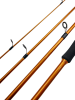 Fly Fishing Rods, Ultra Light Weight Classic Fast Super Fiberglass Fly Rods with Carrying Bag - Orange