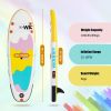 inflatable paddle board 8'  Kids Sup including sup paddle, paddleboard backpack, pump, leash - yellow