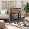 60 Quart Outdoor Cooler Cart, Rolling Ice Chest with Bottom Shelf and Bottle Opener for Backyard, Deck, Poolside Party - Default Title