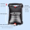 Outdoor Portable Camping Shower Water Bag for Home Use - Black - Camping Shower