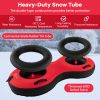 80" 2-Person Inflatable Snow Sled for Kids and Adults - Red