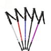 Three-section Straight Handle Retractable Trekking Poles - Silver - Walking Sticks