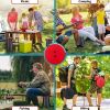 New Portable Telescopic Folding Stool Suitable for Hiking, Camping Outdoor Travel and Fishing -adjustable Height and Lightweight - black
