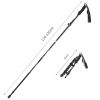 Folding Outdoor Handrails Trekking Walking Sticks - Black - Walking Sticks