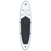 Stand Up Paddle Board Set SUP Surfboard Inflatable Blue and White - Blue