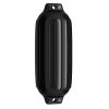 4 Ribbed Marine 8.5" x 27"  Boat Fender Vinyl Bumper - Black