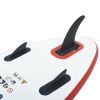 Stand Up Paddle Board Set SUP Surfboard Inflatable Red and White - Red