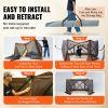 Pop Up Gazebo Tent, 12.5x12.5FT Quick Set Screen Tent with Mosquito Netting, Brown - 12.5 x 12.5 ft - Brown