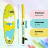 inflatable paddle board 8'  Kids Sup including sup paddle, paddleboard backpack, pump, leash - green
