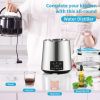 4L Water Distiller 1L/H Distilled Water Filter Timing Temp Display 750W - Silver