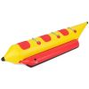 3-Person Inflatable Banana Boat with Electric Air Pump Carrying Bag and Repair Kit - Red + Yellow