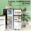 Small refrigerator, refrigerator, suitable for small spaces, black - Black
