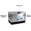 Yakimoto Ice Chest Beverage Beer Cooler Box With Bottle Opener, 51L/54Qt